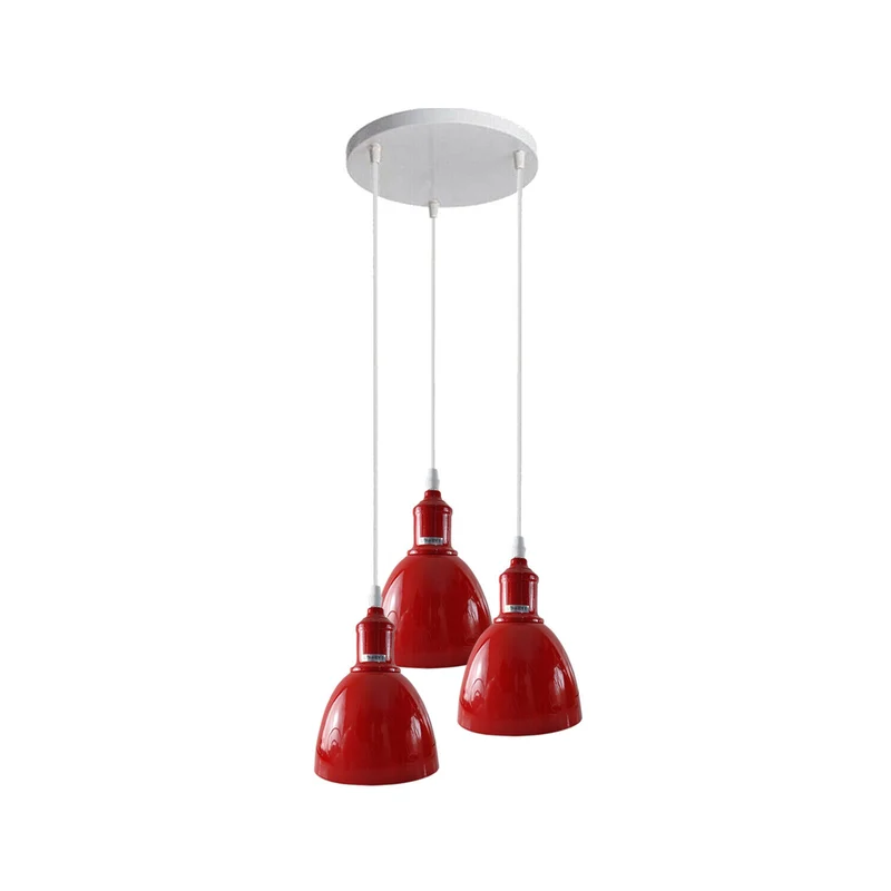 Industriel Deckenlampe pendelleuchten 3 flammig lampenschirm ~2505