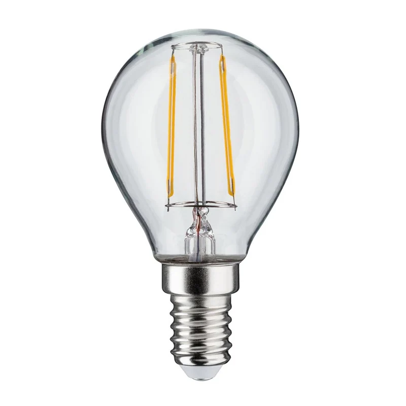 E14 2,6W LED Leuchtmittel 5er Bündel Filament 2700K Tropfen Klar