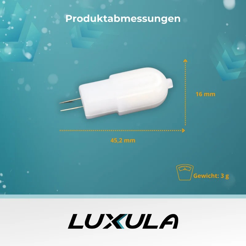 LED-Leuchtmittel, G4, 1.8 W, 160 lm, 4000 K (neutralweiß), 240°, AC/DC 12 V