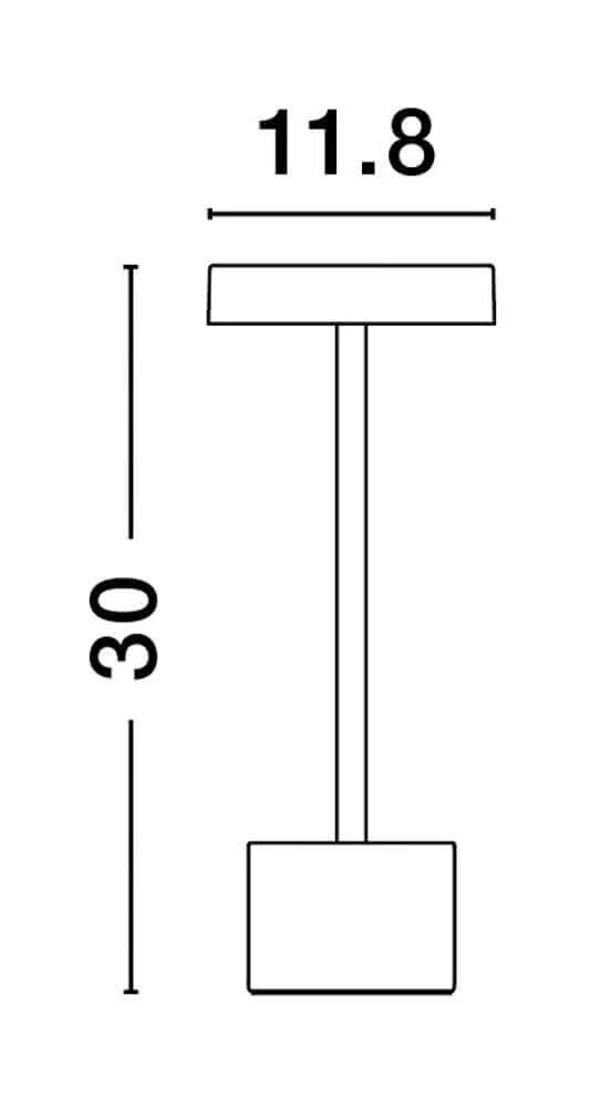 Fumo LED Außentischleuchte 3000K IP54