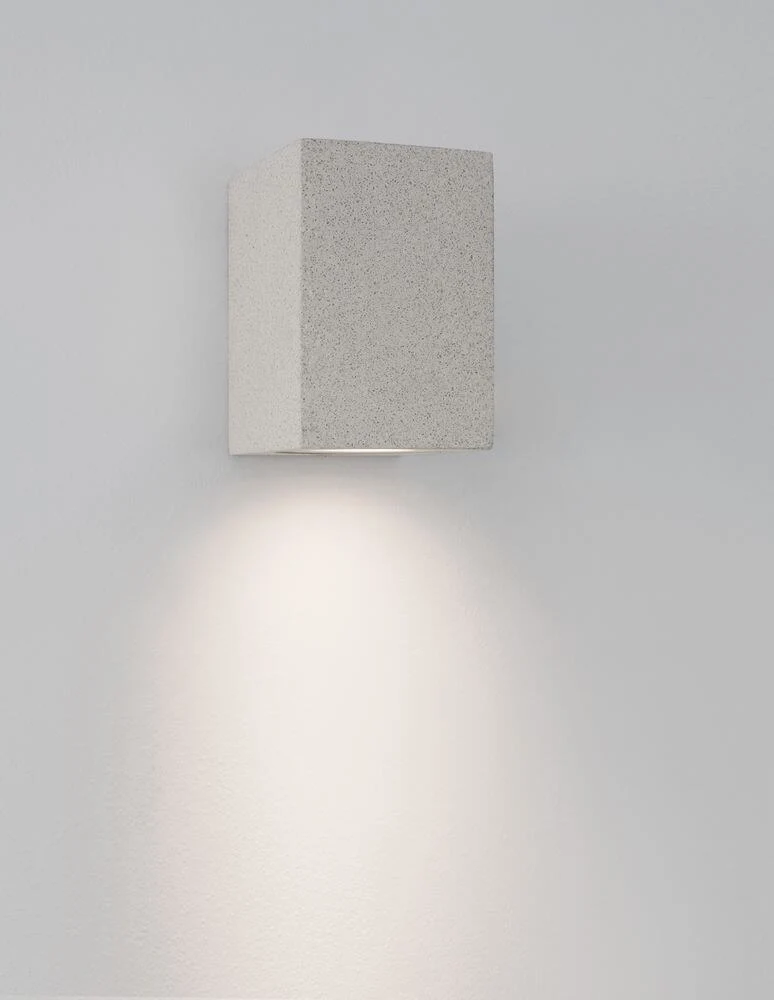 Fuento Außenwandleuchte H 12cm Beton IP65