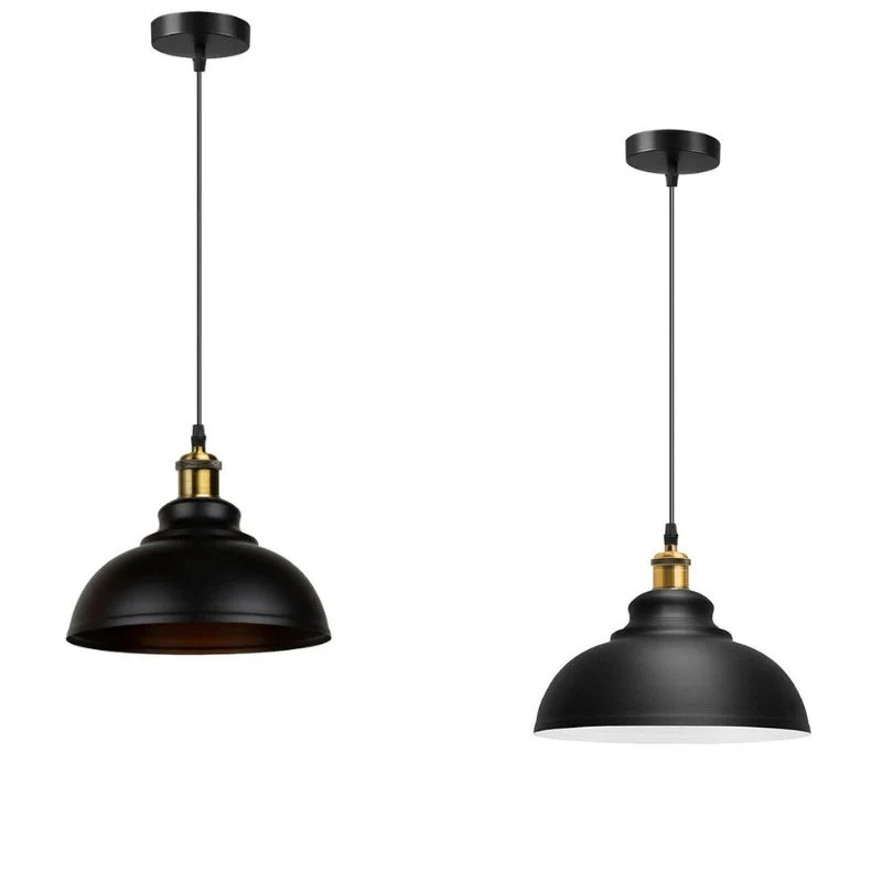 LEDSONE Industrie Pendelleuchte Schwarz Ø 29cm ~1890