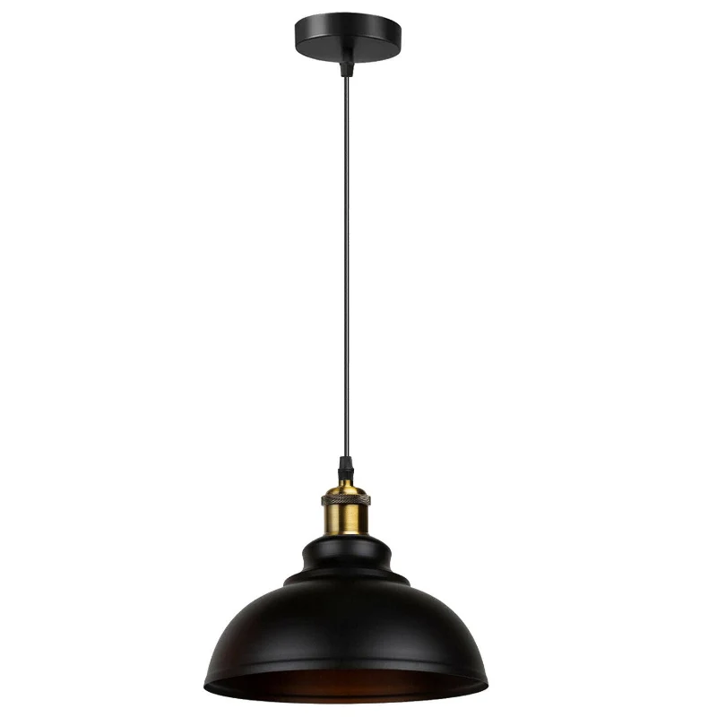 LEDSONE Industrie Pendelleuchte Schwarz Ø 29cm ~1890