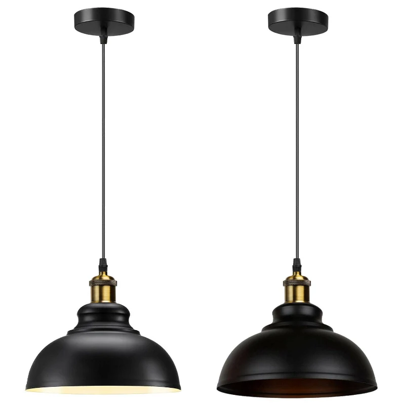 LEDSONE Industrie Pendelleuchte Schwarz Ø 29cm ~1890