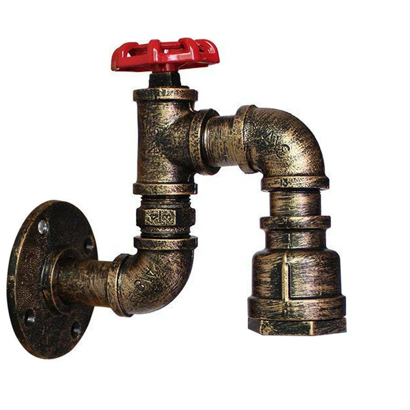 Steampunk Wandleuchte Vintage Wasserrohrdesign~2365