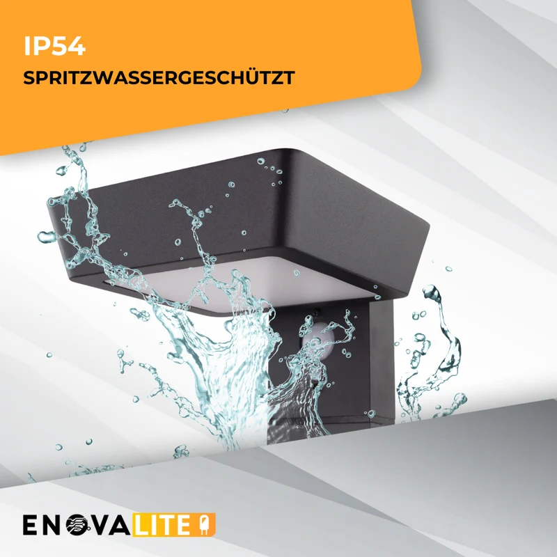 2er-Pack Solar Wegeleuchte mit PIR Sensor, eckig, 3000 K (warmweiß), 12 Stunden Leuchtzeit, 3 Lichtmodi, IP54-Schutz, aus hochwertigem Aluminium