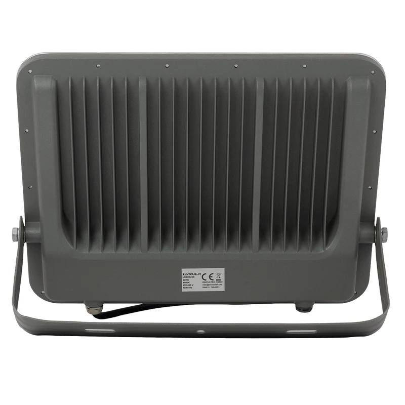 LED-Fluter, 200 W, 4000 K (neutralweiß), 26000 lm, grau, IP65