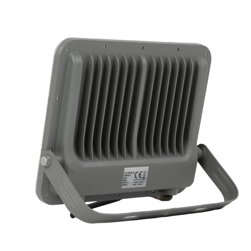 LED-Fluter, 100 W, 4000 K (neutralweiß), 12000 lm, grau, IP65