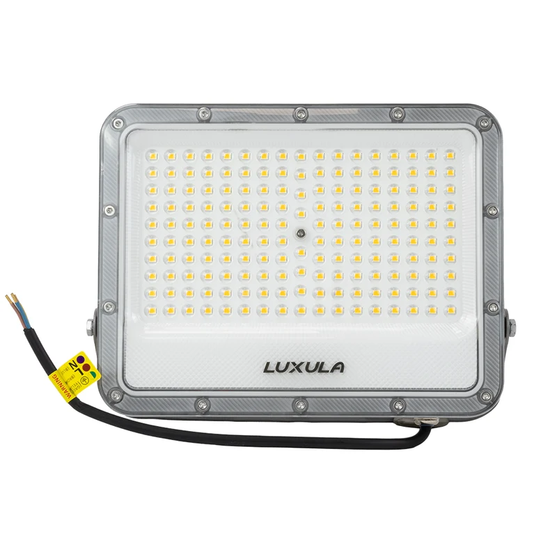 LED-Fluter, 100 W, 4000 K (neutralweiß), 12000 lm, grau, IP65