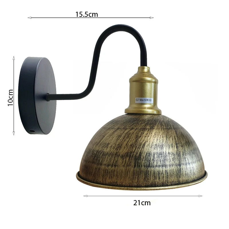 Wandlampe kupferfarben, Kuppelform ,E27 wandleuchten~2179