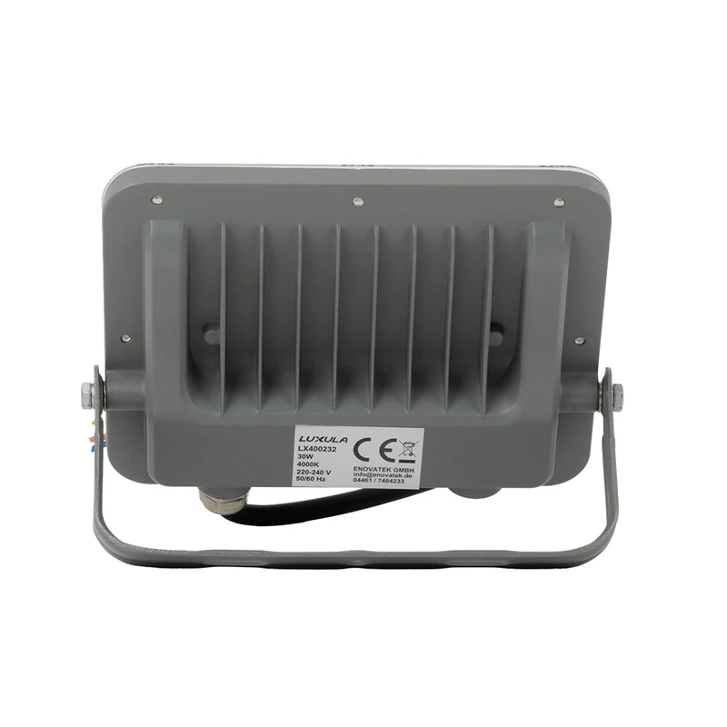 LED-Fluter, 30 W, 4000 K (neutralweiß), 3900 lm, grau, IP65