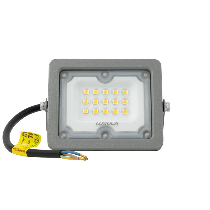 LED-Fluter, 10 W, 4000 K (neutralweiß), 900 lm, grau, IP65