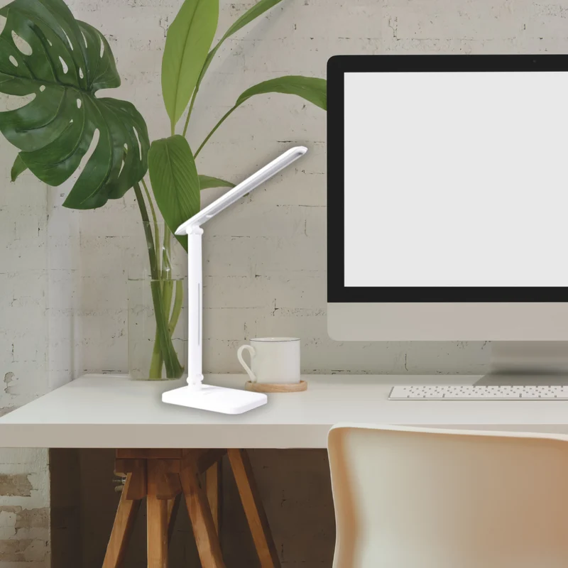 LED-Tischlampe, weiß, mit Dimm- und CCT-Funktion, 5 W Leistung