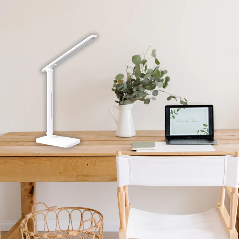 LED-Tischlampe, weiß, mit Dimm- und CCT-Funktion, 5 W Leistung