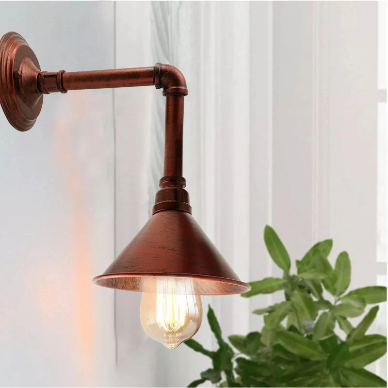 Lampe Wasserrohr Industriedesign Wandleuchten E27~2337