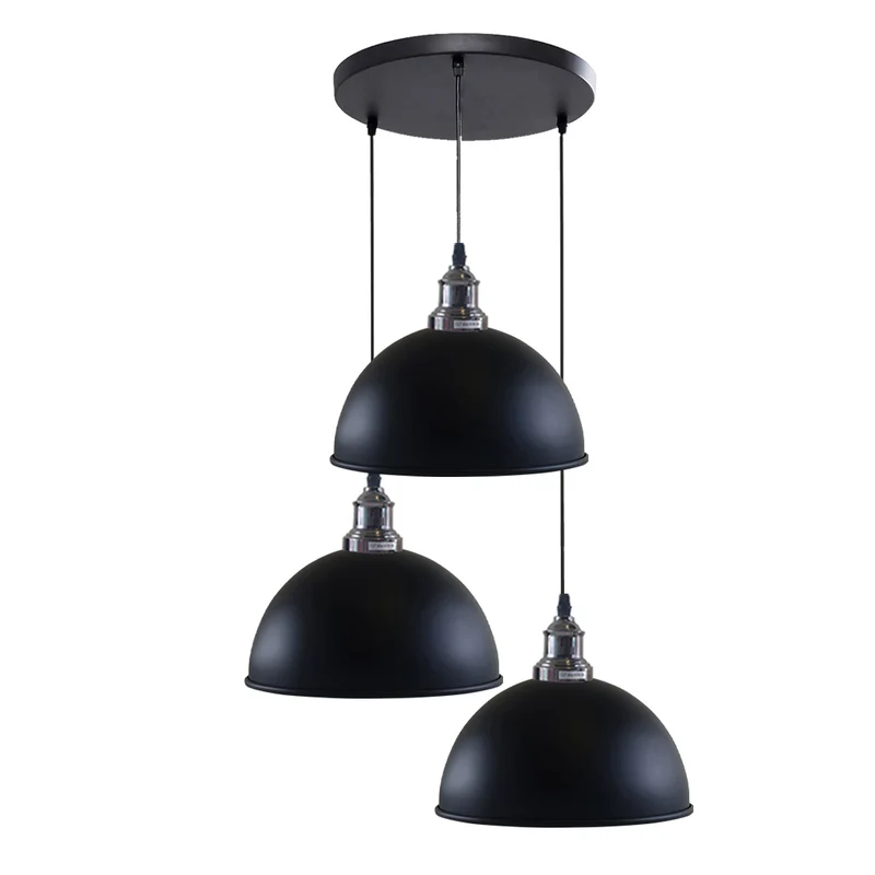 Schwarz Pendelleuchte 3-Flammig Innen Fur Wohnzimmer~2169