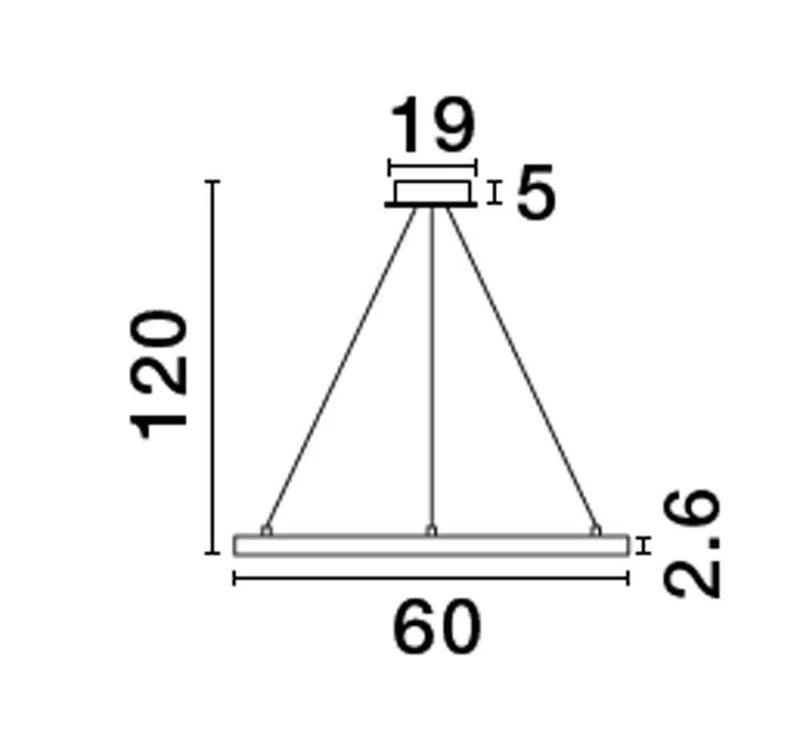 Empatia LED Pendelleuchte Ø 60cm 3000K