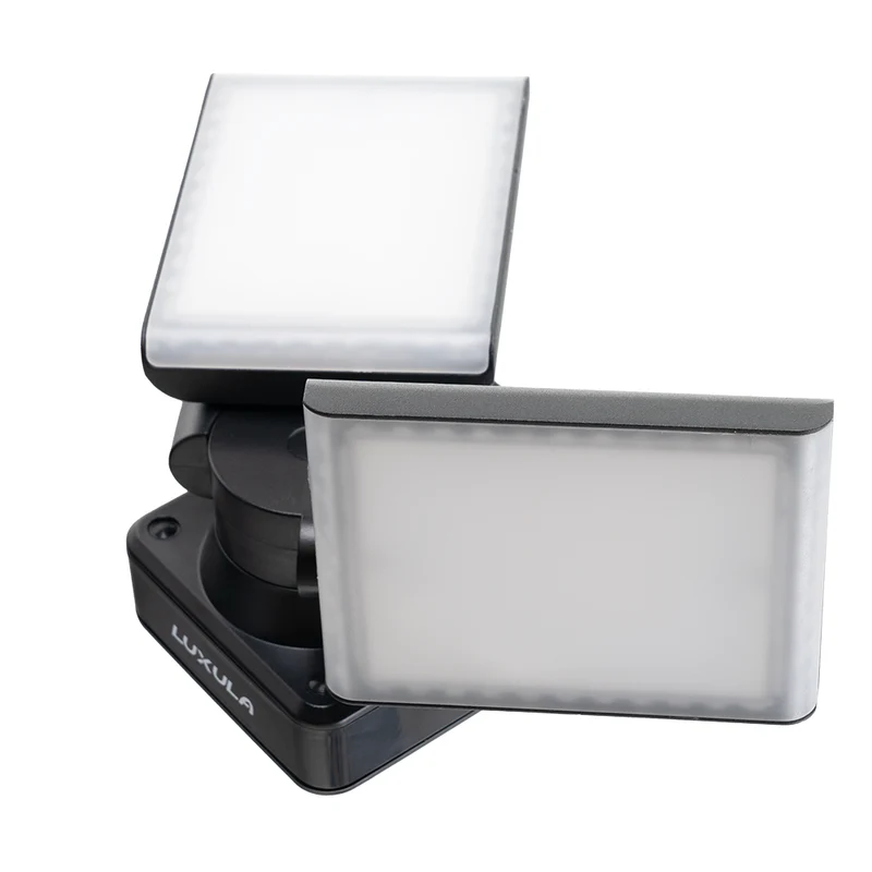 Schwenkbarer LED Fluter, 2-köpfig, 2x 15 W, 3200 lm, 4000 K (neutralweiß), IP54, flexibler Strahler, Aluminiumguss, Wandleuchte