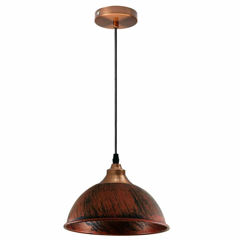 Vintage Retro Industrial Rustikale Pendelleuchte Lampenfassung Rustikale rote Hängeleuchte ~ 2159