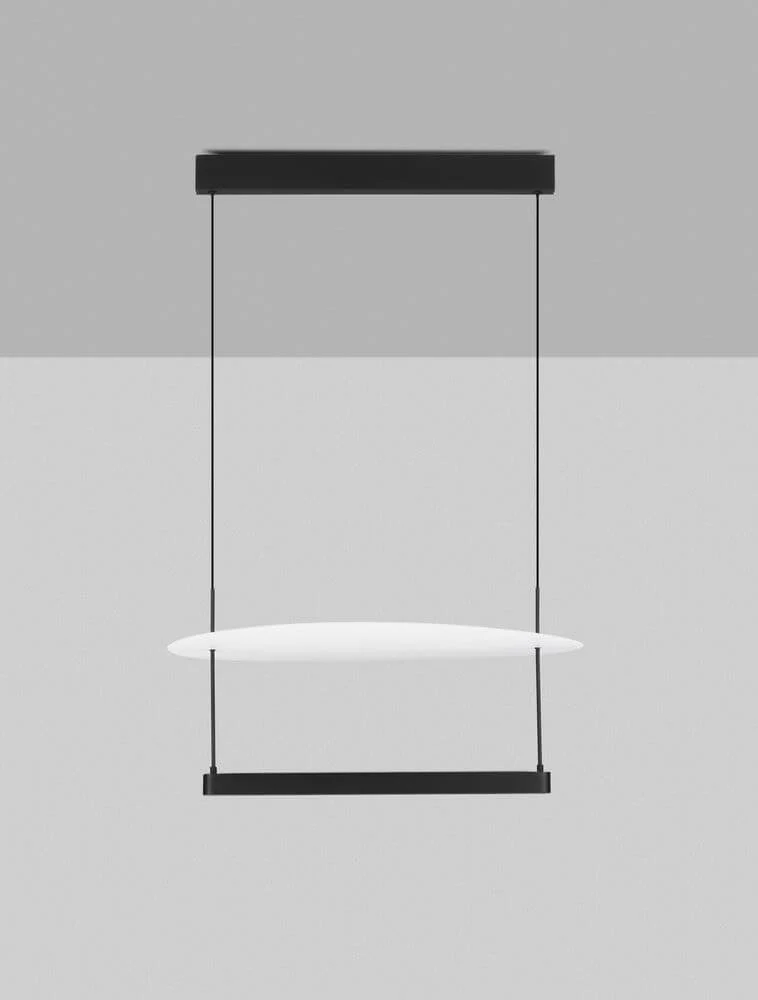 Diona LED Pendelleuchte Ø 60cm Schwarz, Weiß
