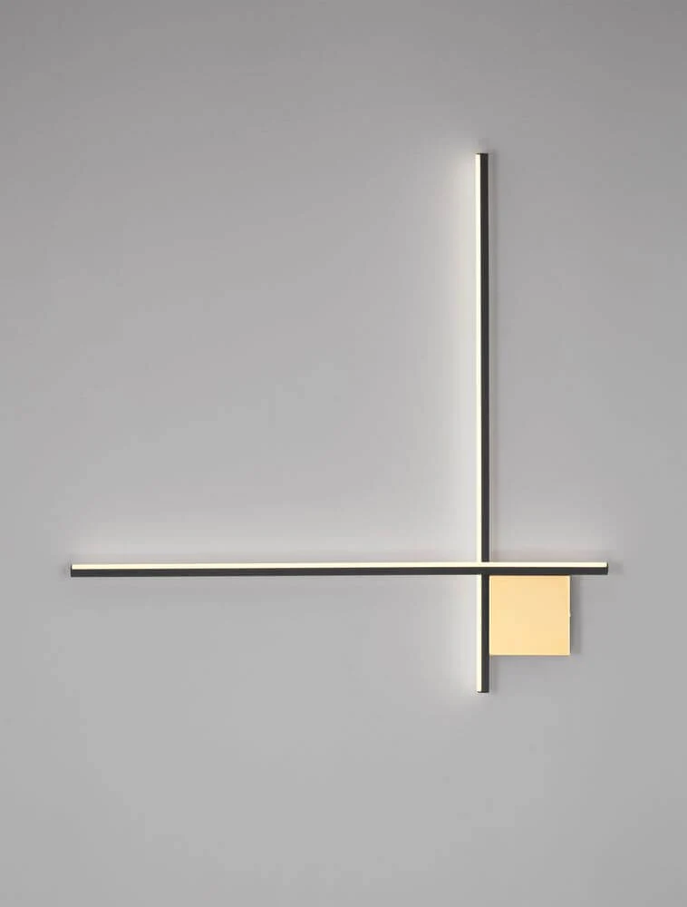 Cross LED Wandleuchte 80cm 2-flammig 2700K