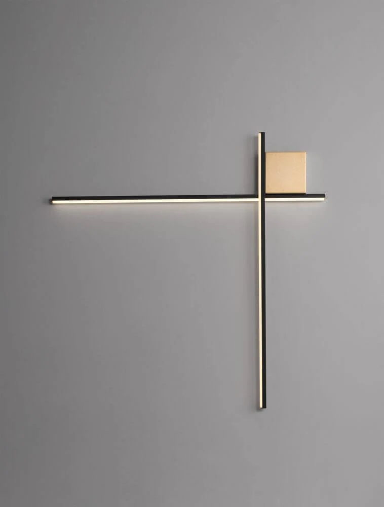 Cross LED Wandleuchte 80cm 2-flammig 2700K