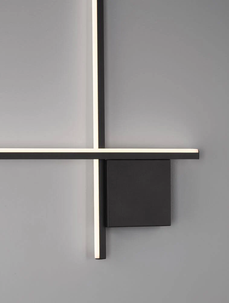 Cross LED Wandleuchte 50cm 2-flammig 2700K