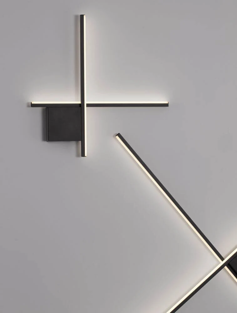 Cross LED Wandleuchte 50cm 2-flammig 2700K