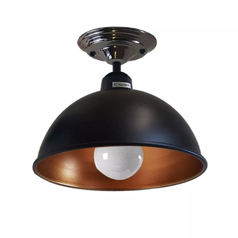 Deckenlampe schwarz/gold für die Flurbeleuchtung Ø 21cm|E27~2143