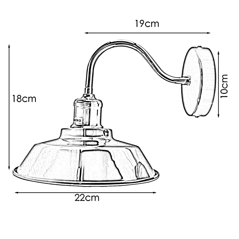 Modern Chrome farbe wandleuchte treppenhaus innen lampe~2025