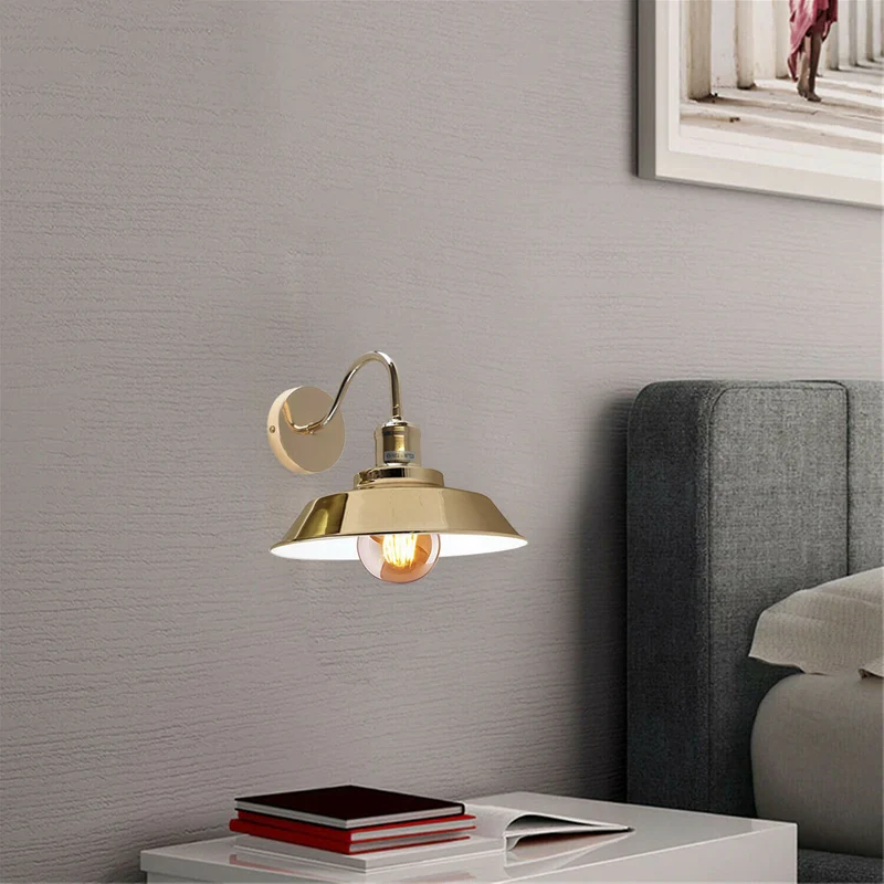 Gold französisch wandleuchten innen lampenschirm modern~2023
