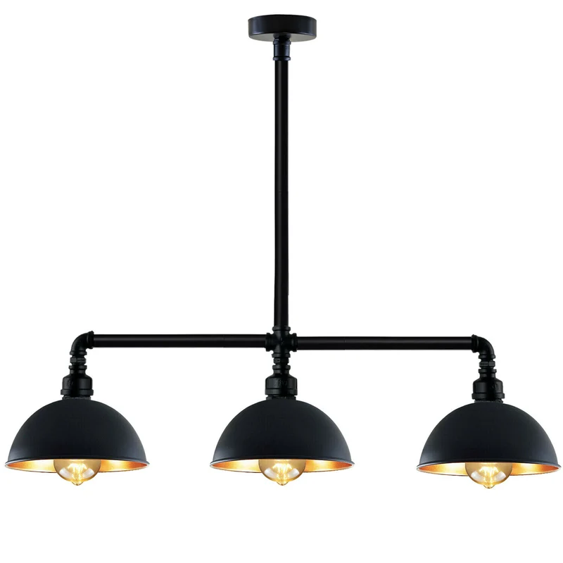 Rohrleuchte Metalllampe Industrieller Retro-Pendelleuchtenschirm Abgehängte Decke Rohrlampen ~2097