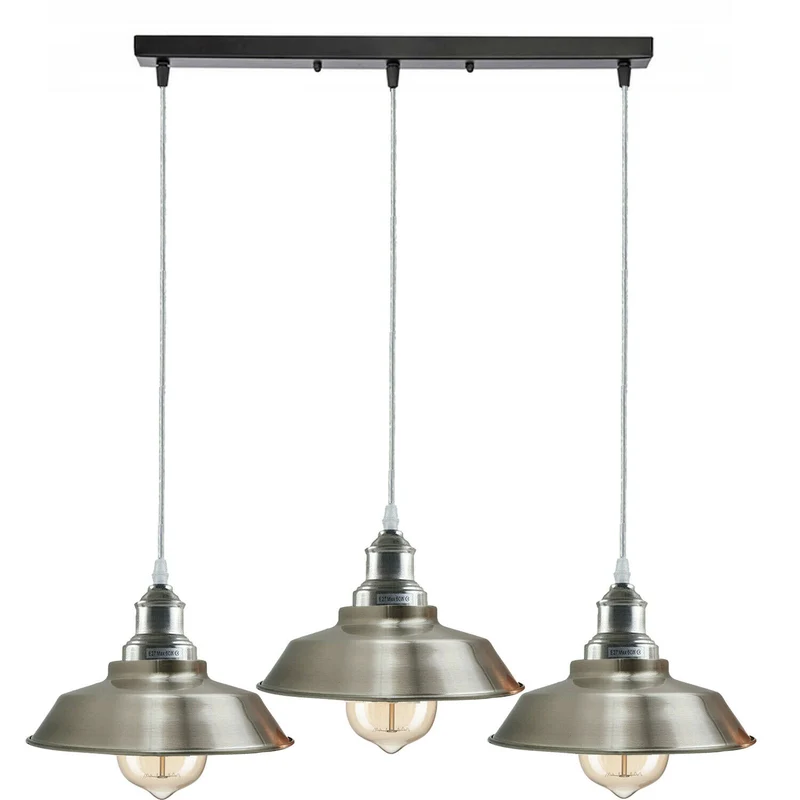 Bowl Shape Deckenpendelleuchte: Moderne LED Pendelleuchte Satin Nickel~1996