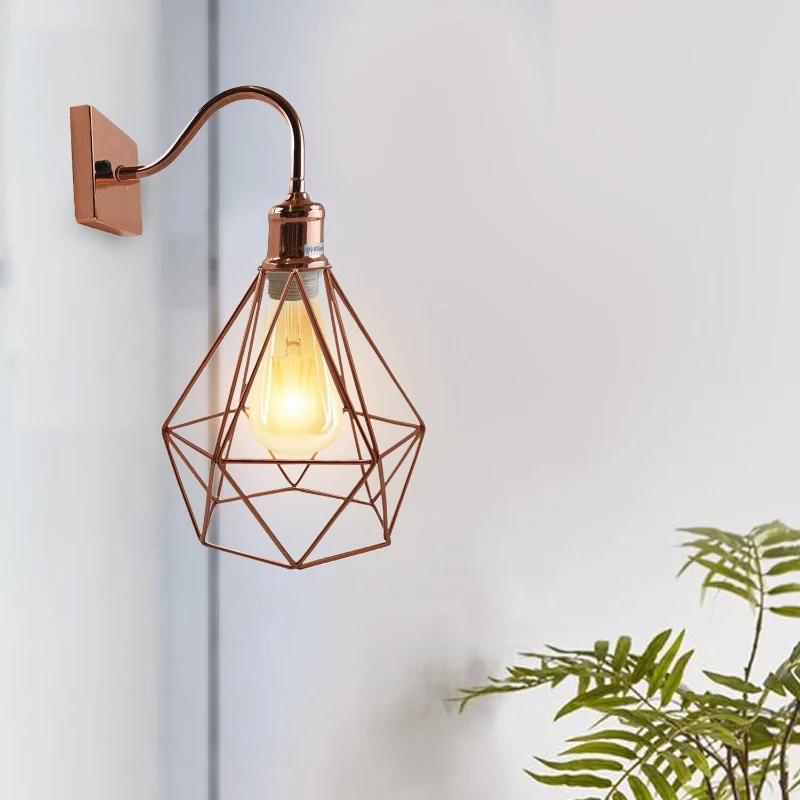 Design Wandleuchte innen roségold E27 Luxuslampen~1904