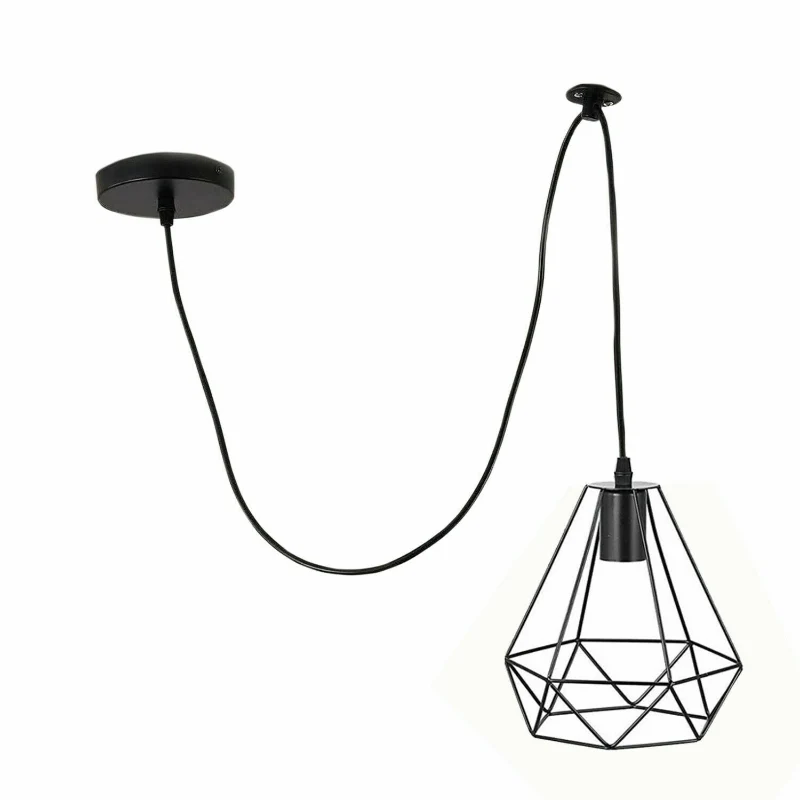 Industrial Spinnen Käfig Kronleuchter E27 Schwarz 2m kabel ~1887