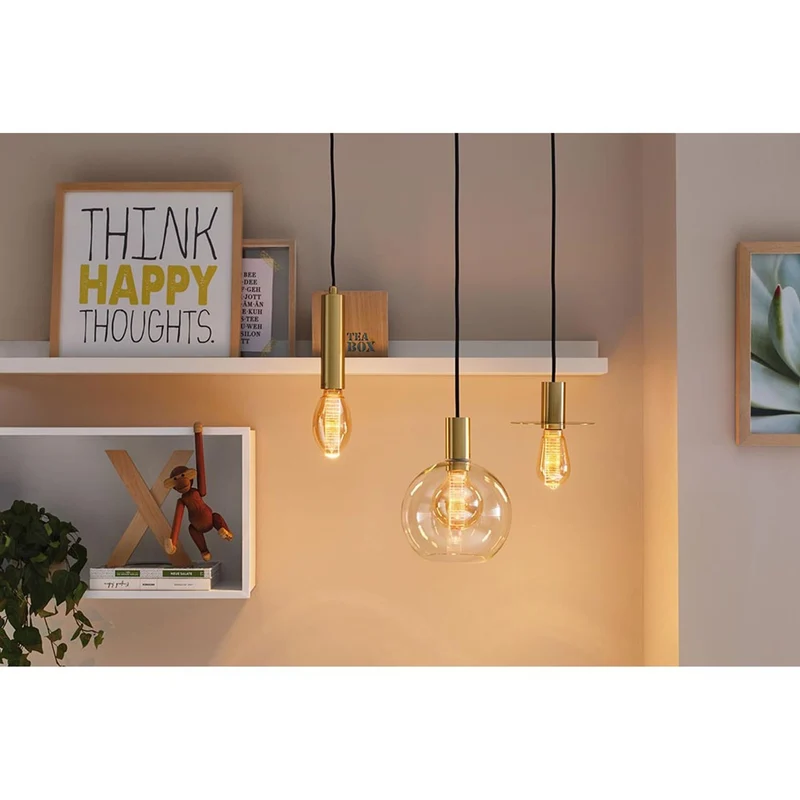 Leuchtmittel 2er Bündel LED Inner Glow-Spirale B75 Gold