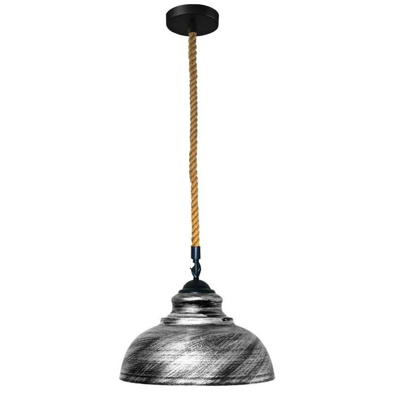 Moderne Pendelleuchte in Kuppelform – 29 cm, E27, mehrere Farben, höhenverstellbar, Retro-Metall-Design~1677