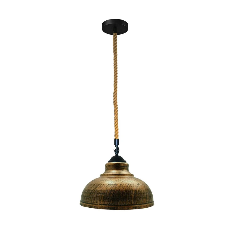 Moderne Pendelleuchte in Kuppelform – 29 cm, E27, mehrere Farben, höhenverstellbar, Retro-Metall-Design~1677