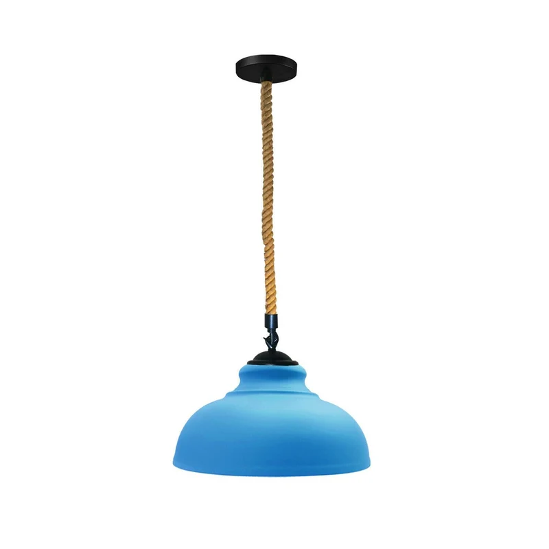 Moderne Pendelleuchte in Kuppelform – 29 cm, E27, mehrere Farben, höhenverstellbar, Retro-Metall-Design~1677