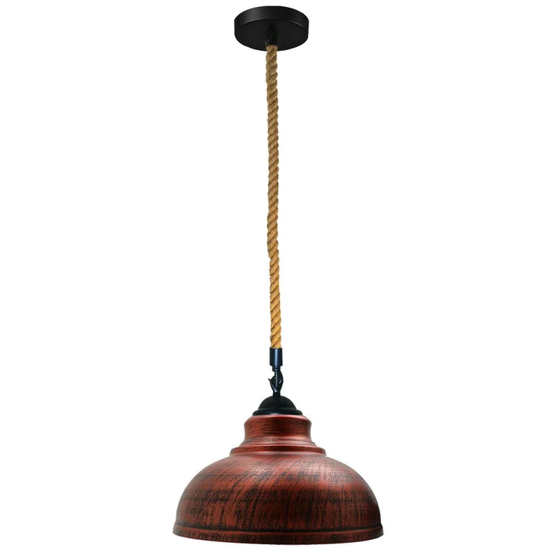 Moderne Pendelleuchte in Kuppelform – 29 cm, E27, mehrere Farben, höhenverstellbar, Retro-Metall-Design~1677