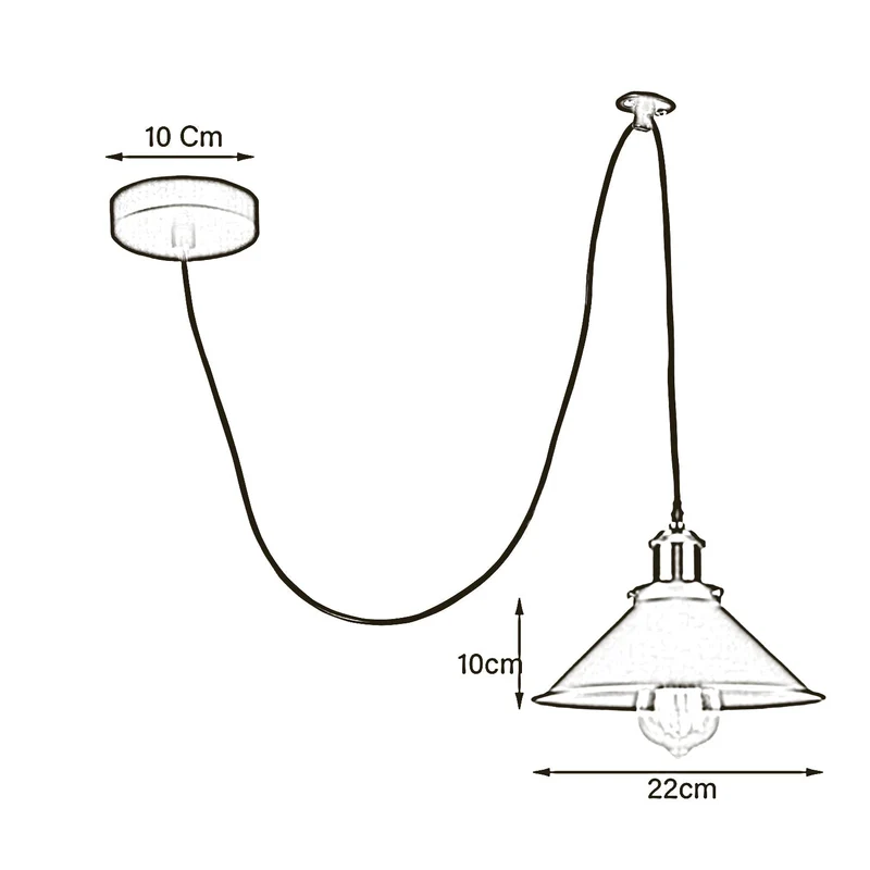 Retro Spinnenleuchter in Gelb kreatives Lichtdesign mit 2m Kabel ~1884