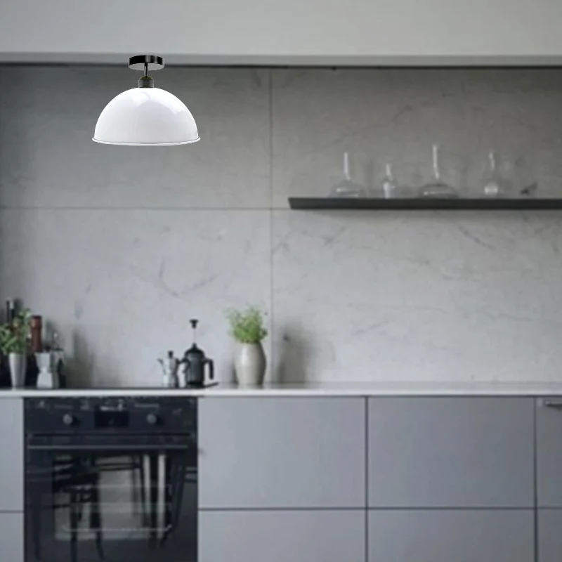 Vintage Deckenleuchte Ø30cm Industrieller Metal Schirm ~1798