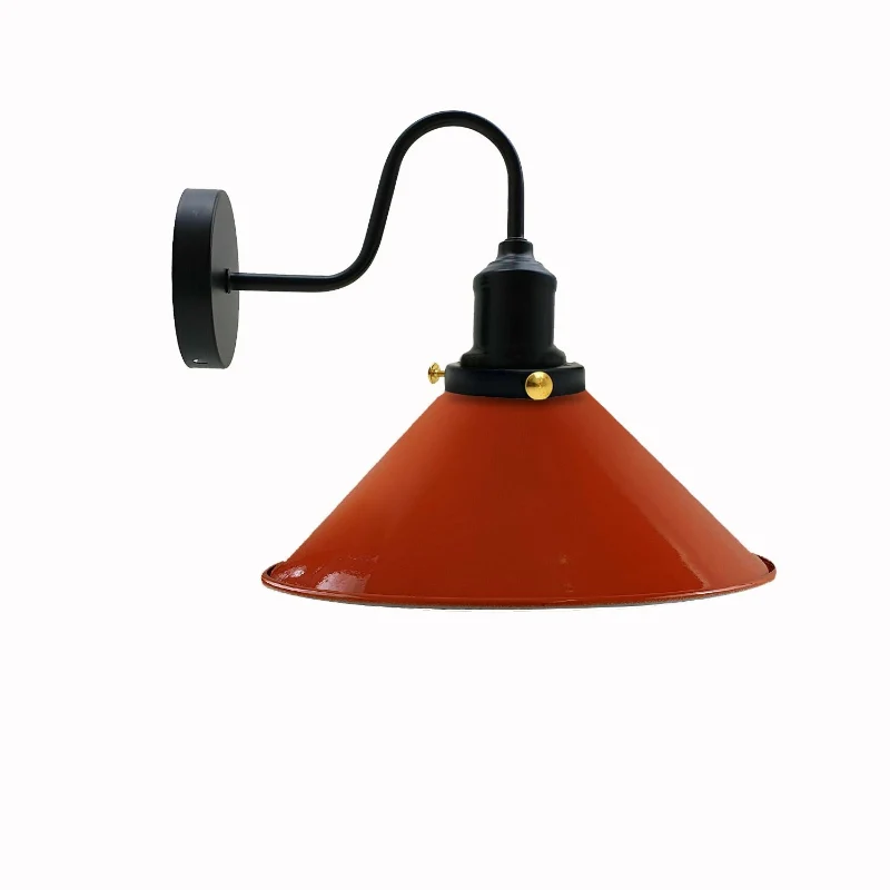 Retro Wandlampe mit Schwanenhals & Metall E27 ~1796
