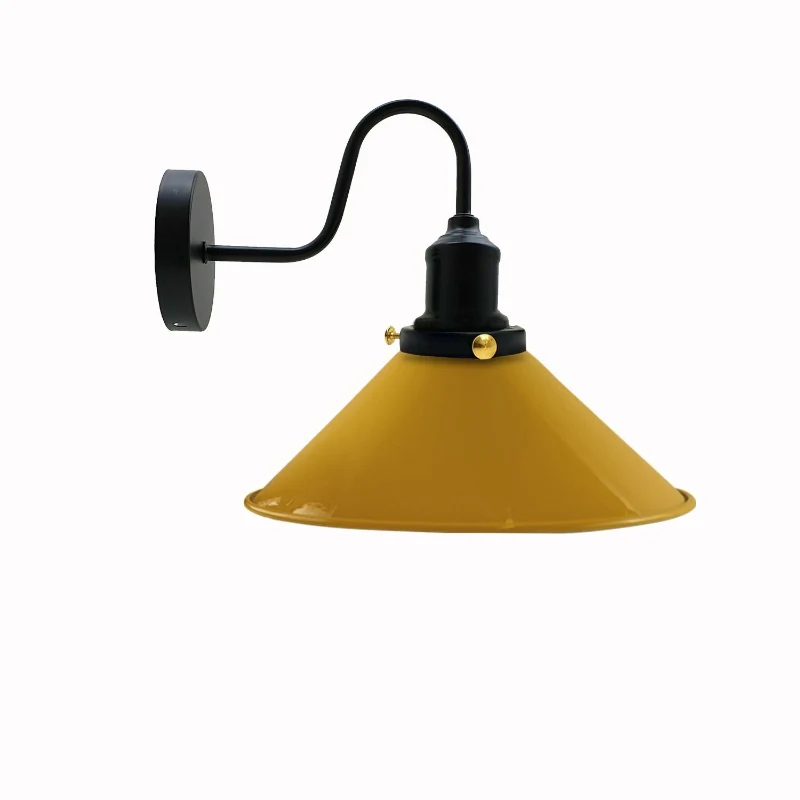 Retro Wandlampe mit Schwanenhals & Metall E27 ~1796