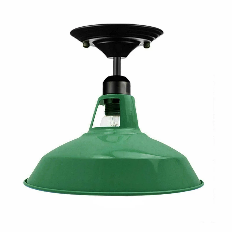 Grüne Deckenlampe Vintage Retro Design für ST64 Glühbirnen~1666