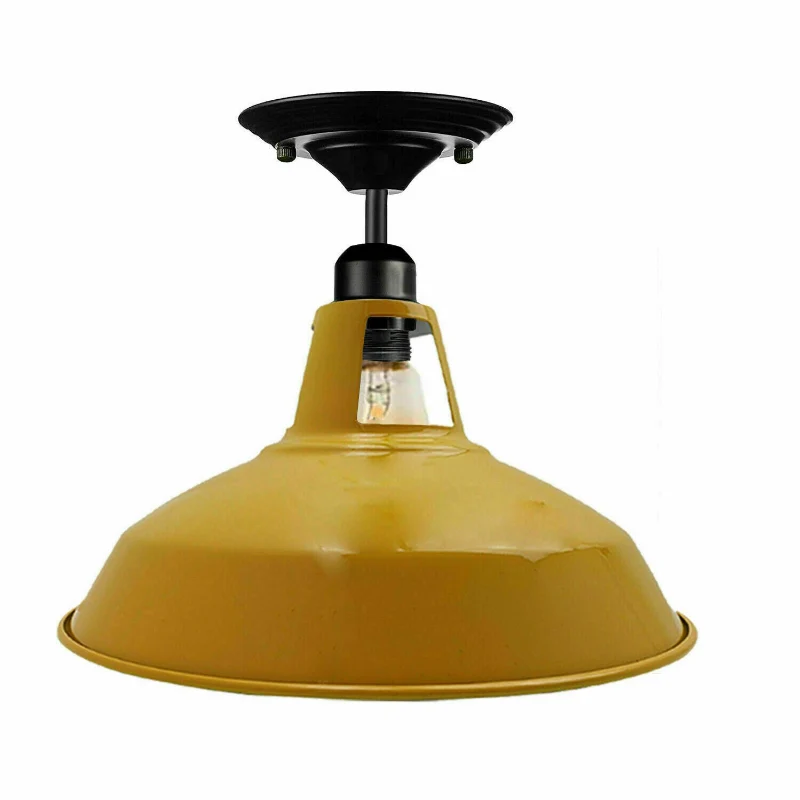 Gelbe Deckenlampen Metall Deckenleuchte Ø 30cm~1661