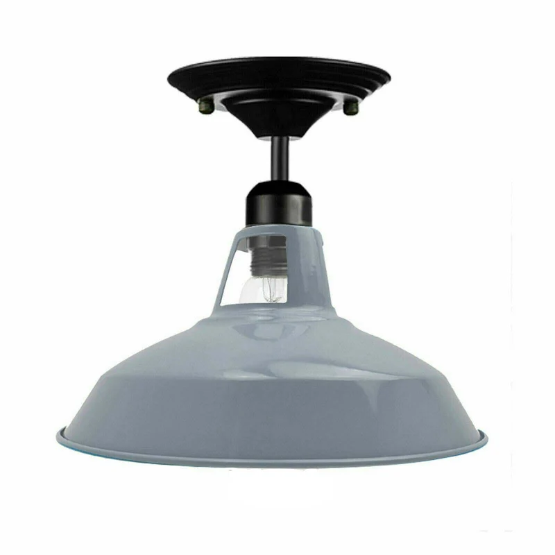Graue Deckenlampe Kücheninsel | Halb-Flush-Mount~1660