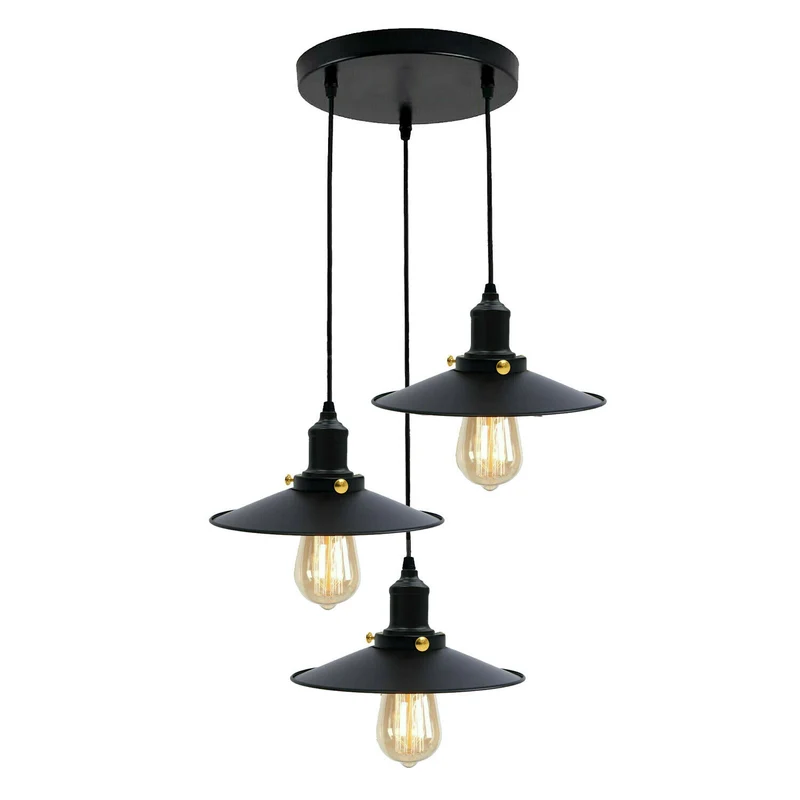 Schwarze lampe Industrial Style für Esszimmer ~1657