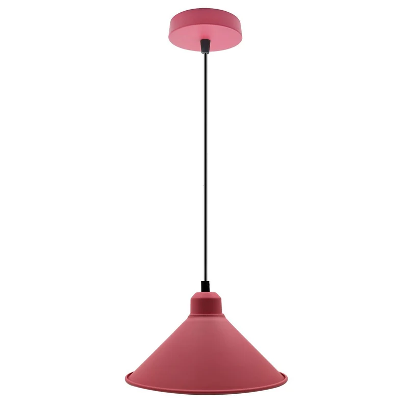 Hängelampe kristall Kronleuchter Kegel Schatten rosa Farbe pendelleuchten~1769