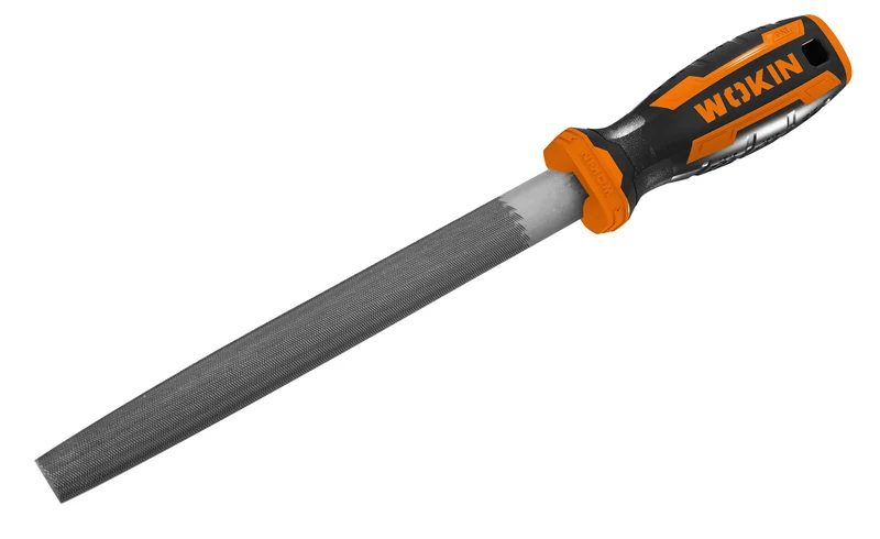 Werkstattfeile, Metall, 8", halbrund